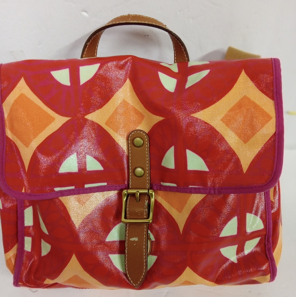 Fossil Bag ,Boho ,Coated Canvas Satchel Shoulder Bag